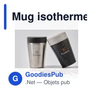 Mug isotherme personnalisable en acier inoxydable recyclé - Circular&Coavec logo - Miniature 12