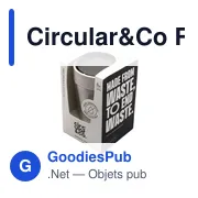 Mug isotherme personnalisable en acier inoxydable recyclé - Circular&Coavec logo - Miniature 3