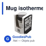 Mug isotherme personnalisable en acier inoxydable recyclé - Circular&Coavec logo - Miniature 9