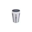 Variante blanc - Mug isotherme personnalisable en acier inoxydable recyclé - Circular&Coavec logo