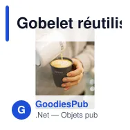 Gobelet réutilisable personnalisable Circular&Co avec logo - Miniature 1