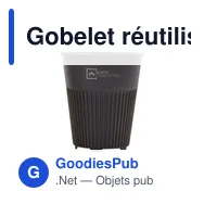 Gobelet réutilisable personnalisable Circular&Co avec logo - Miniature 2