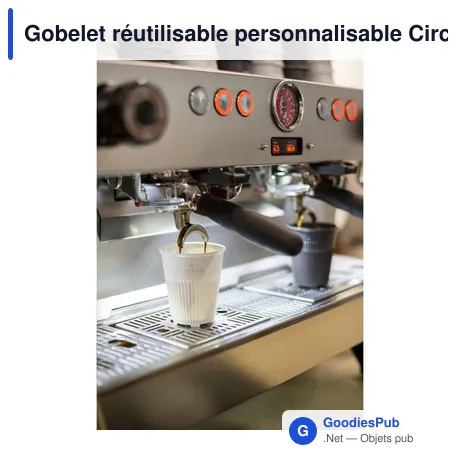Gobelet réutilisable personnalisable Circular&Co avec logo
