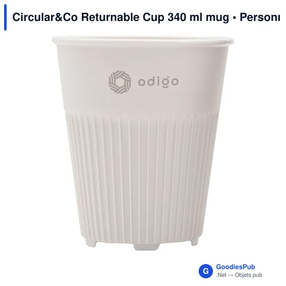 Gobelet réutilisable personnalisable Circular&Co avec logo - Image 5