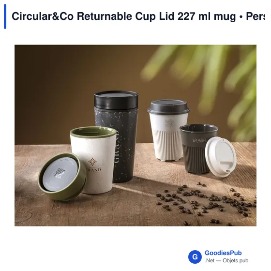 Gobelet réutilisable personnalisable Circular&Co avec logo - Image 6