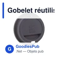Gobelet réutilisable personnalisable avec logo - Circular&Co 340 ml - Miniature 3