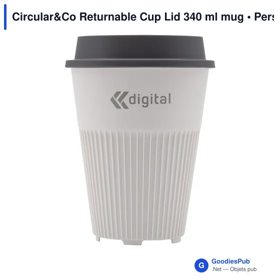 Gobelet réutilisable personnalisable avec logo - Circular&Co 340 ml - Image 5