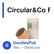 Bouteille d'eau personnalisable Circular&Co 600 ml avec logo - Miniature 1