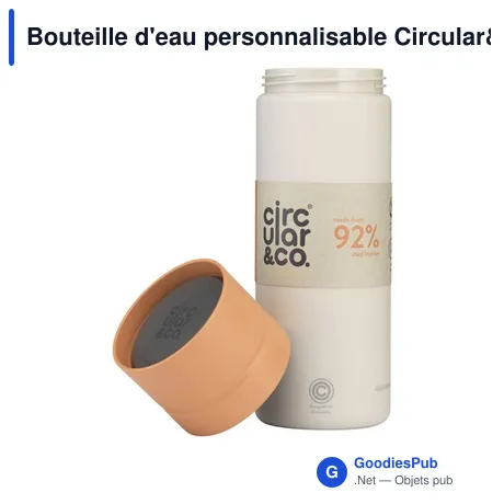 Bouteille d'eau personnalisable Circular&Co 600 ml avec logo