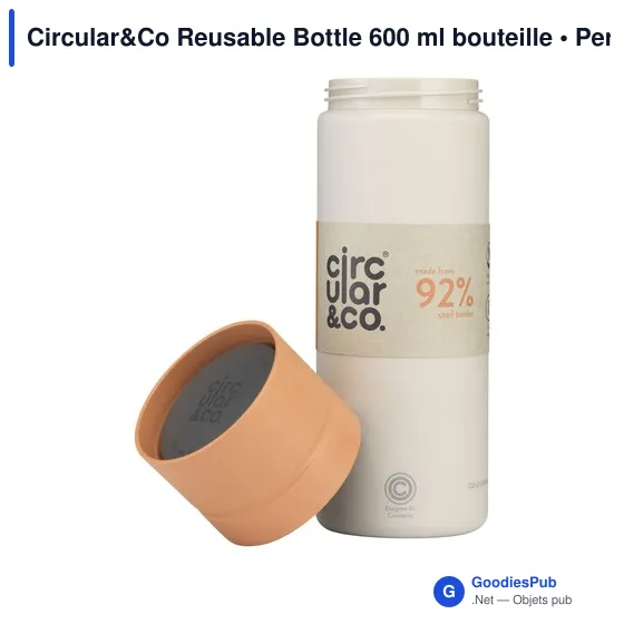 Bouteille d'eau personnalisable Circular&Co 600 ml avec logo - Image 1