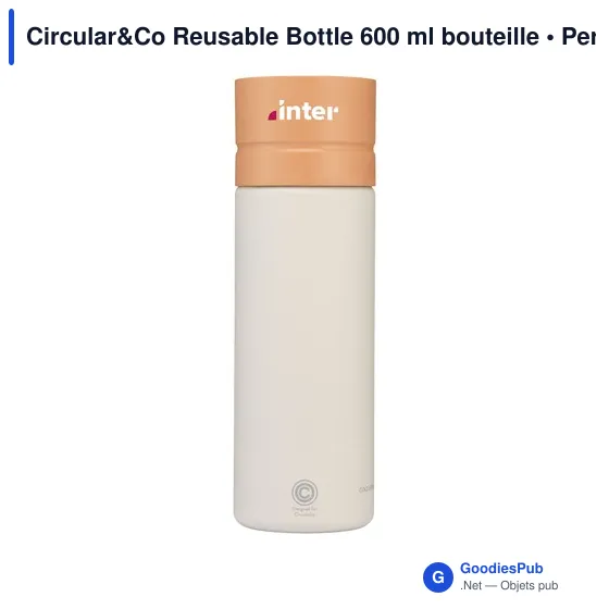 Bouteille d'eau personnalisable Circular&Co 600 ml avec logo - Image 2
