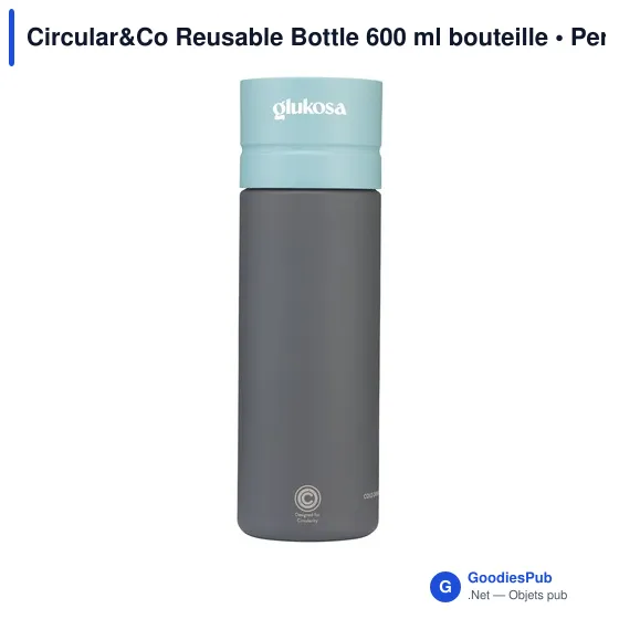 Bouteille d'eau personnalisable Circular&Co 600 ml avec logo - Image 12