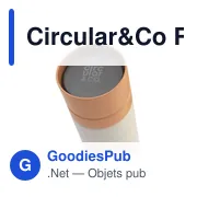 Bouteille d'eau personnalisable Circular&Co 600 ml avec logo - Miniature 3