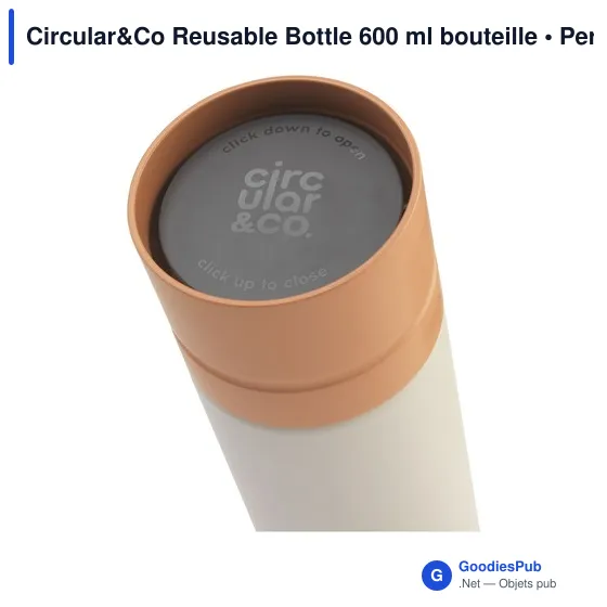 Bouteille d'eau personnalisable Circular&Co 600 ml avec logo - Image 3