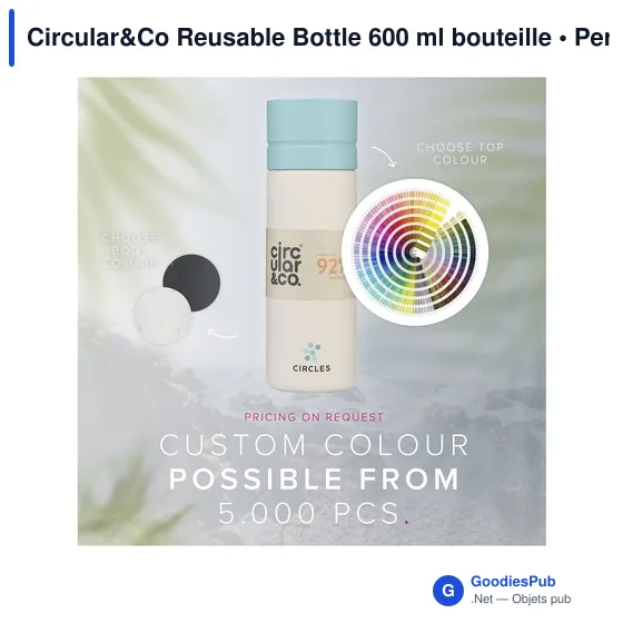 Bouteille d'eau personnalisable Circular&Co 600 ml avec logo - Image 4