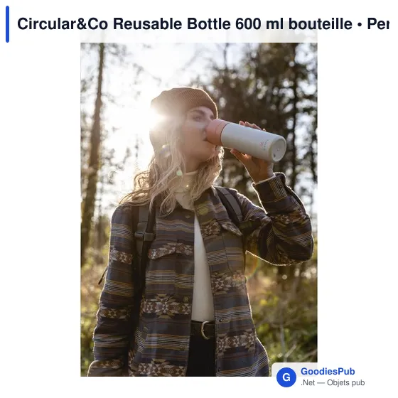 Bouteille d'eau personnalisable Circular&Co 600 ml avec logo - Image 5