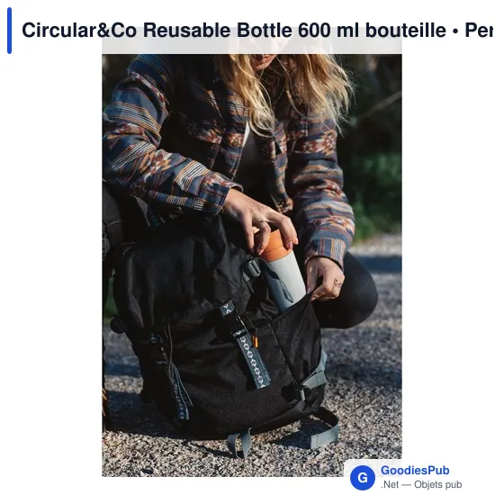 Bouteille d'eau personnalisable Circular&Co 600 ml avec logo - Image 6