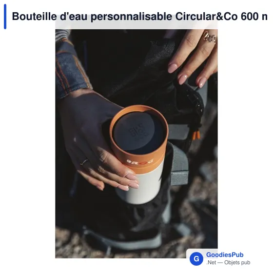 Bouteille d'eau personnalisable Circular&Co 600 ml avec logo - Image 7