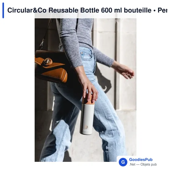 Bouteille d'eau personnalisable Circular&Co 600 ml avec logo - Image 8