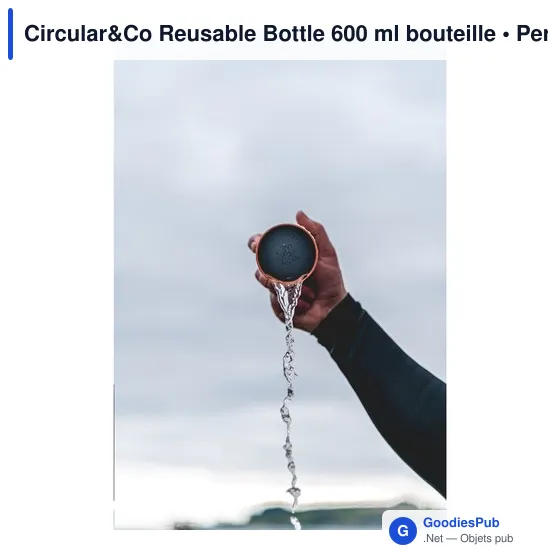 Bouteille d'eau personnalisable Circular&Co 600 ml avec logo - Image 9