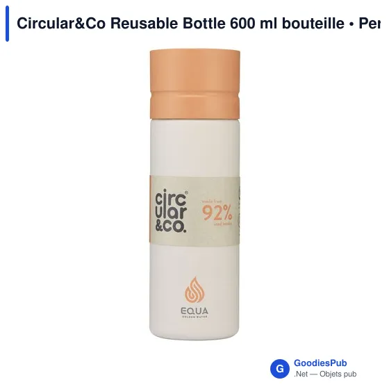 Bouteille d'eau personnalisable Circular&Co 600 ml avec logo - Image 10