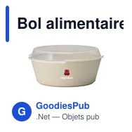 Bol alimentaire personnalisable CirculBowl avec couvercle - 1200 mlavec logo - Miniature 1