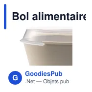 Bol alimentaire personnalisable CirculBowl avec couvercle - 1200 mlavec logo - Miniature 4