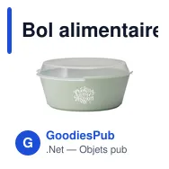 Bol alimentaire personnalisable CirculBowl avec couvercle - 1200 mlavec logo - Miniature 8