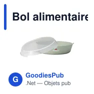 Bol alimentaire personnalisable CirculBowl avec couvercle - 800 mlavec logo - Miniature 2