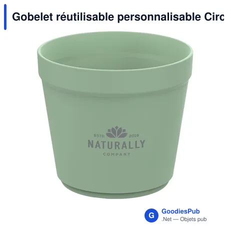 Gobelet réutilisable personnalisable CirculCup 200 ml avec logo