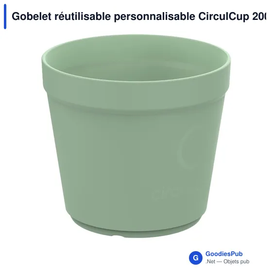 Gobelet réutilisable personnalisable CirculCup 200 ml avec logo - Image 4