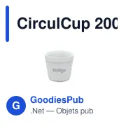 Gobelet réutilisable personnalisable CirculCup 200 ml avec logo - Miniature 5
