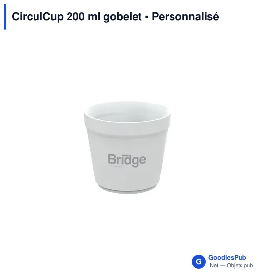 Gobelet réutilisable personnalisable CirculCup 200 ml avec logo - Image 5