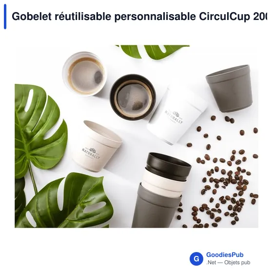 Gobelet réutilisable personnalisable CirculCup 200 ml avec logo - Image 7