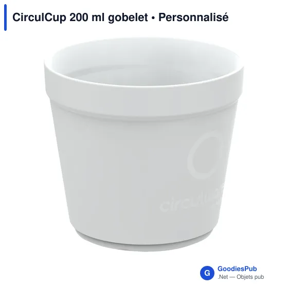 Gobelet réutilisable personnalisable CirculCup 200 ml avec logo - Image 10
