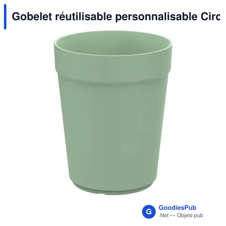 Gobelet réutilisable personnalisable CirculCup 300 ml avec logo