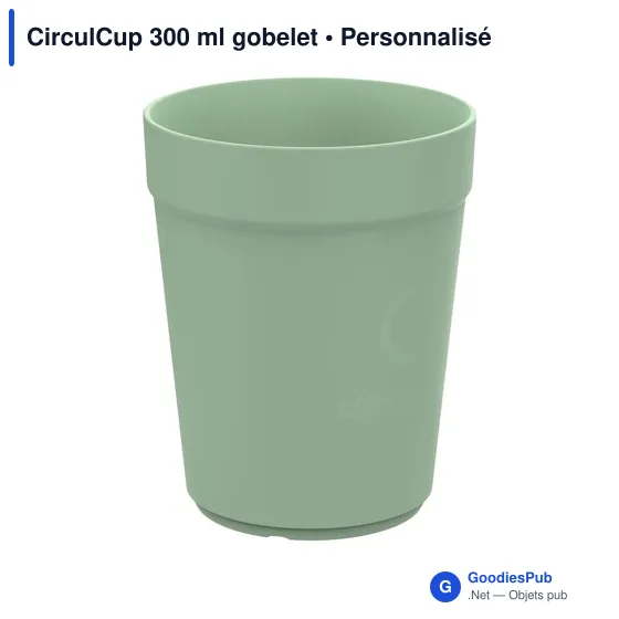 Gobelet réutilisable personnalisable CirculCup 300 ml avec logo - Image 1