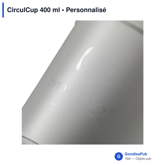 Gobelet réutilisable personnalisable CirculCup 400 ml - logo possible - Image 11