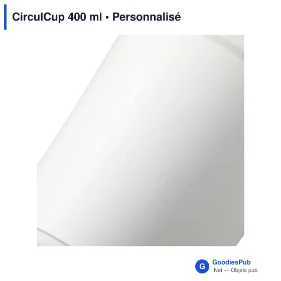Gobelet réutilisable personnalisable CirculCup 400 ml - logo possible - Image 3