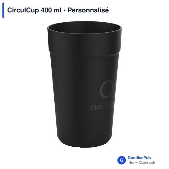 Gobelet réutilisable personnalisable CirculCup 400 ml - logo possible - Image 5