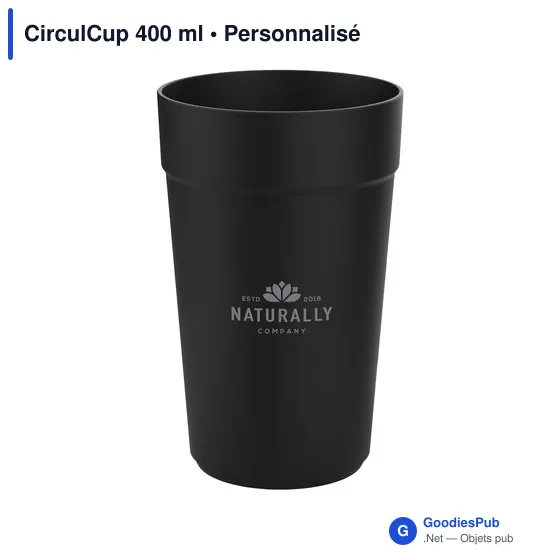 Gobelet réutilisable personnalisable CirculCup 400 ml - logo possible - Image 6