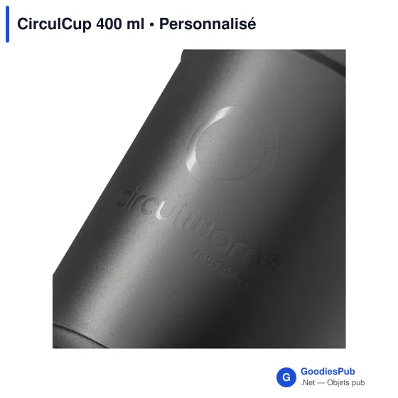Gobelet réutilisable personnalisable CirculCup 400 ml - logo possible - Image 7