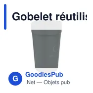 Gobelet réutilisable personnalisable CirculCup 400 ml - logo possible - Miniature 9