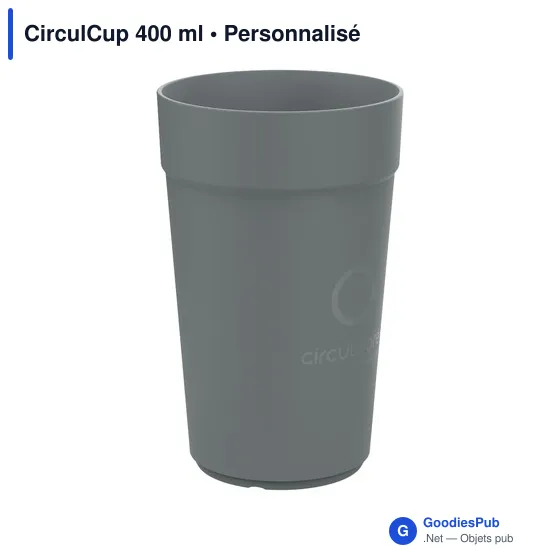 Gobelet réutilisable personnalisable CirculCup 400 ml - logo possible - Image 9