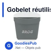 Gobelet réutilisable personnalisable CirculCup 80 ml avec logo - Miniature 1