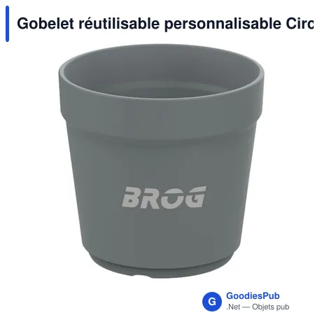 Gobelet réutilisable personnalisable CirculCup 80 ml avec logo
