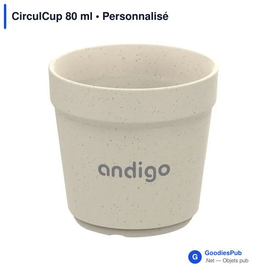 Gobelet réutilisable personnalisable CirculCup 80 ml avec logo - Image 5