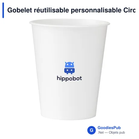 Gobelet réutilisable personnalisable CirculCup Basic 280 ml avec logo