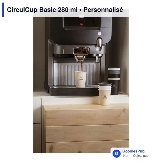 Gobelet réutilisable personnalisable CirculCup Basic 280 ml avec logo - Image 11
