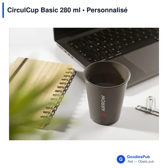 Gobelet réutilisable personnalisable CirculCup Basic 280 ml avec logo - Image 12